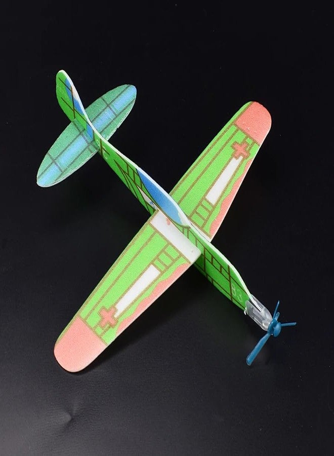 REES52 4Pcs Kids DIY Foam Flying Glider Plane, Handmade Flying Airplanes Educational Toys Model Craft Kits-Plastic - Image 3